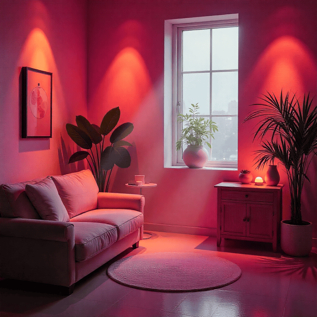 Artisanuniqueal dramatic event setup with lighting and décor